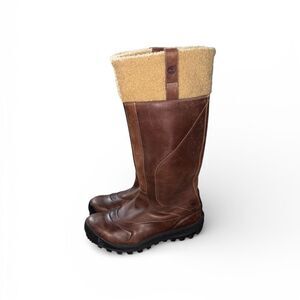 Timberland Leather Earthkeepers Waterproof Fleece-Lined Warm Boots